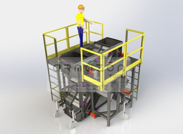 ENCOFRADOS Y PINZA PARA PIEZAS XBLOC